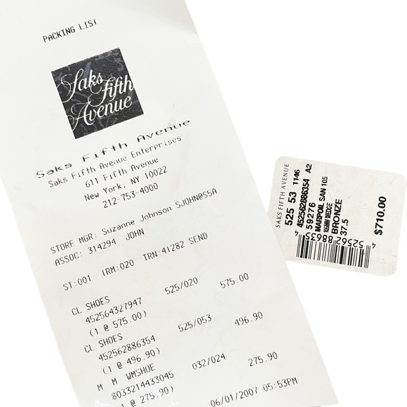 CHRISTIAN LOUBOUTIN Marpoil Sanzep 105 Cork Wedge Heels Bronze Leather 37.5 - Picture 11 of 11